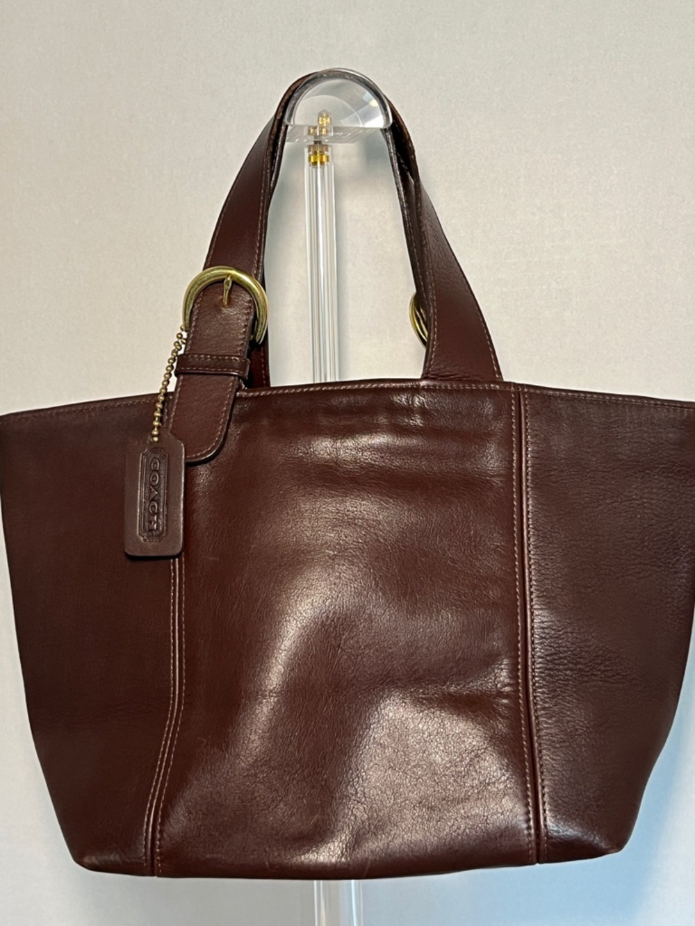 Vintage Coach Soho Waverly Tote 4133 in Chocolate Brown with Hang Tag